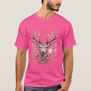 T-shirt Cerfs Fleurs de cerisier japonais Stag Antl