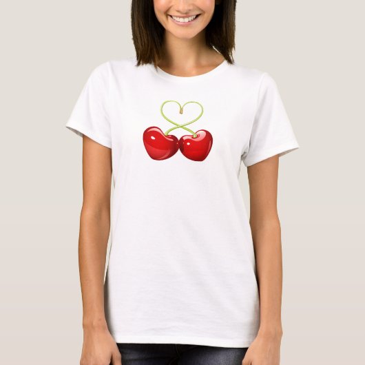 t-shirt "cerise-coeur" (Devant)