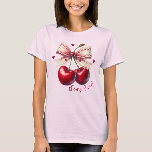 T-shirt Cerise Douce (Devant)