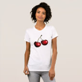 T-shirt cerise douce (Devant entier)