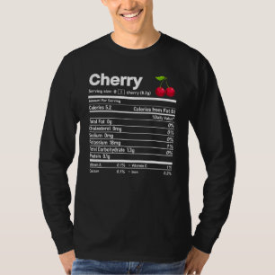 T-shirt Cerise Nutrition Fiches Thanksgiving Christmas Foo