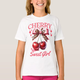 T-shirt Cerise vintage et enfants arc rose