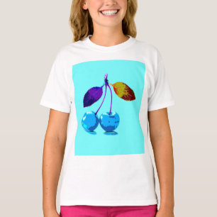 T-shirt Cerises bleues vives