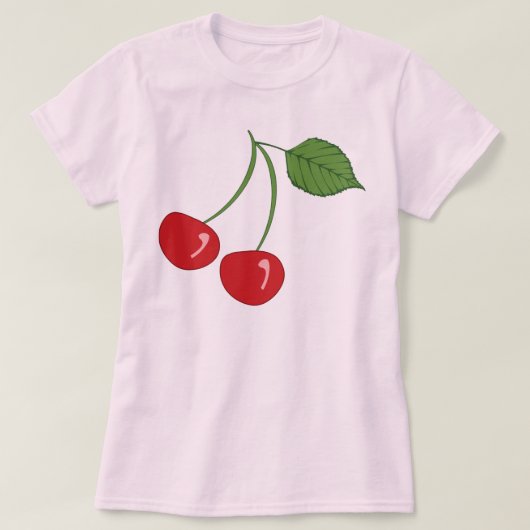 T-shirt Cerises rétro (Design devant)