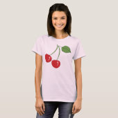 T-shirt Cerises rétro (Devant entier)