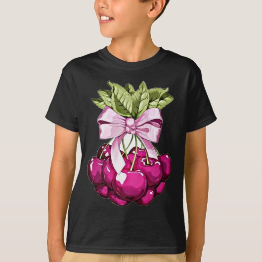 T-shirt Cerises roses (Devant)