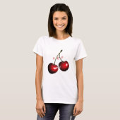 T-shirt Cerises rouges sucrées - Pop me (Devant entier)