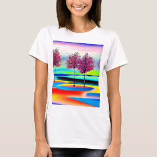 T-shirt Cerisiers dans l'eau des inondations