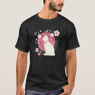 T-shirt Cerisiers en fleurs de printemps, Sakura avec un c