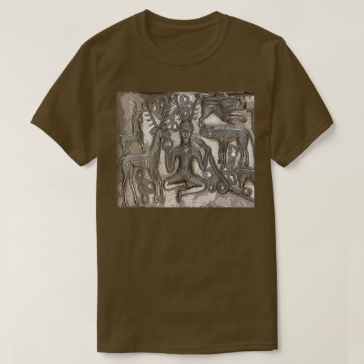 T-shirt Cernunnos Celtic Horn Dieu Paganisme Pagan Tee (Design devant)