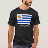 T-shirt Cerro Chato Uruguay Emblème Drapeau Escudo Bandera (Devant)