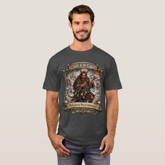 T-shirt Čert Folklore – Czech St. Nicholas Tradition (Devant entier)
