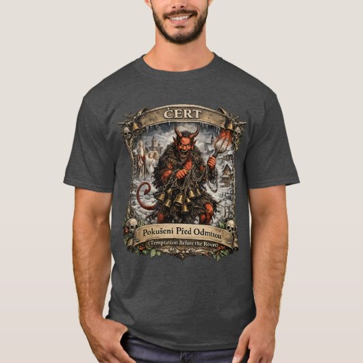 T-shirt Čert Folklore – Czech St. Nicholas Tradition (Devant)