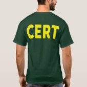 T-Shirt CERT vert (Dos)