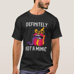 T-shirt Certainement Pas Un Jeu De Gamer Mimique D20 Table