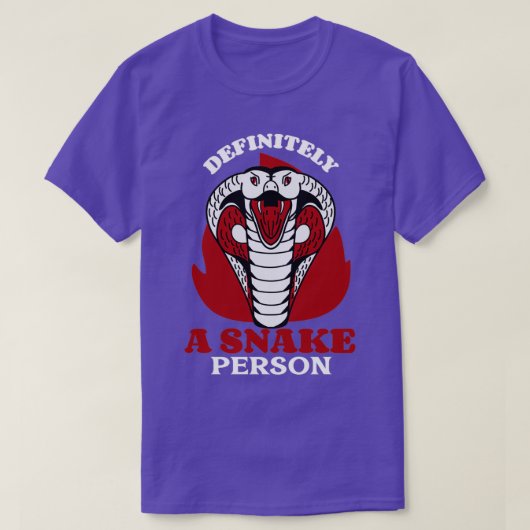 T-shirt Certainement Un Serpent Person Drôle Serpent (Design devant)