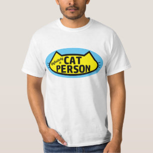 T-shirt Certainement une PERSONNE À CHAT Silhouette de têt