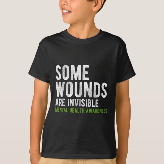 T-shirt Certaines blessures sont invisibles Sensibilisatio (Devant)