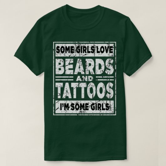 T-shirt Certaines Filles Aiment Les Oreilles Et Tatouages (Design devant)