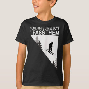 T-shirt Certaines filles poursuivent les garçons je les dé