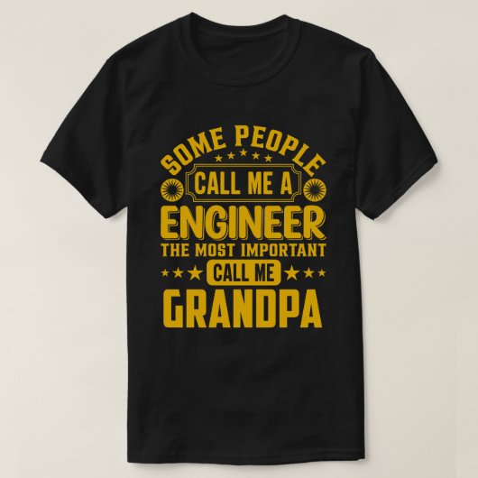 T-shirt Certaines Personnes M'Appelent Un GRIPPE Ingénieur (Design devant)
