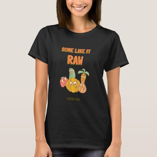T-shirt Certains Aiment Ça Plante Brut Basé Funny Herbivor (Devant)