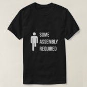 T-shirt Certains assemblages requis Jamais de jambe manqua (Design devant)