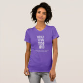 T-shirt Certains de mes nombres préférés (conception légèr (Devant entier)