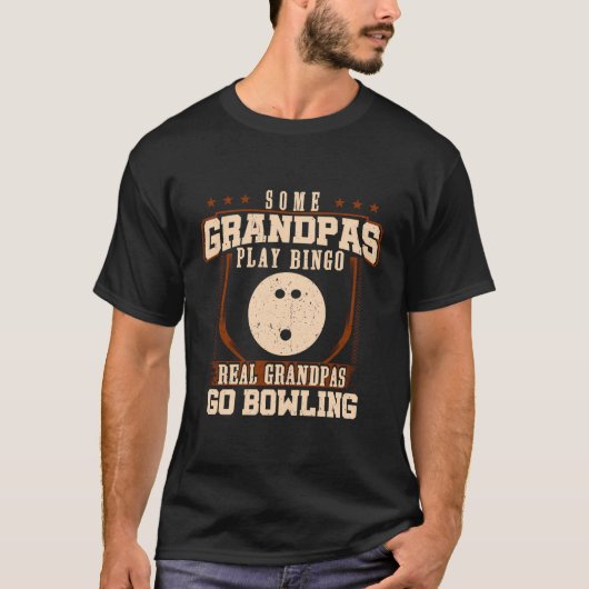 T-shirt Certains Grandpas Jouent Bingo Real Grandpas Go Bo (Devant)