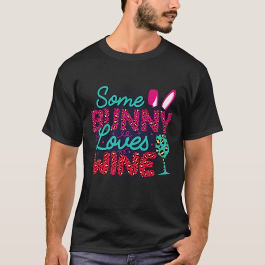 T-shirt Certains Lapins Aiment Vin Fête de Pâques Femmes H (Devant)