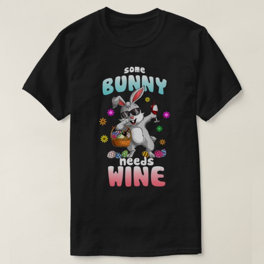 T-shirt Certains Lapins Ont Besoin De Vin Dabbing Rabbit J (Design devant)