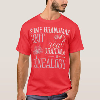 T-shirt Certains Mamans Knit Real Grandmas Do Généalogie T