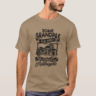 T-shirt Certains papas jouent au bingo. Les vrais papas fo