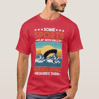 T-shirt Certains sports jouent aux ballons Le parapente né