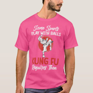 T-shirt Certains Sports Jouer Avec Des Boules Kung Fu Les