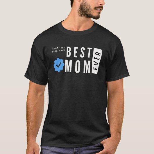 T-shirt Certifié 100 meilleure maman en sécurité (Devant)