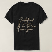 T-shirt Certifié Au PICC Sur Vous Équipe PICC Infirmière E (Design devant)