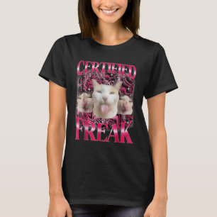 T-shirt Certifié Freak Eat Cement Maudit Chat Funny Cat Me