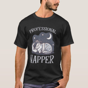 T-shirt Certifié Nap Expert Funny Sleepy Cat