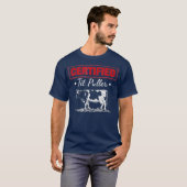 T-shirt Certifié Tit Puller Funny Farmer Vache laitière (Devant entier)