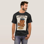 T-shirt Certified Cookie Inspector Gingerbread (Devant entier)