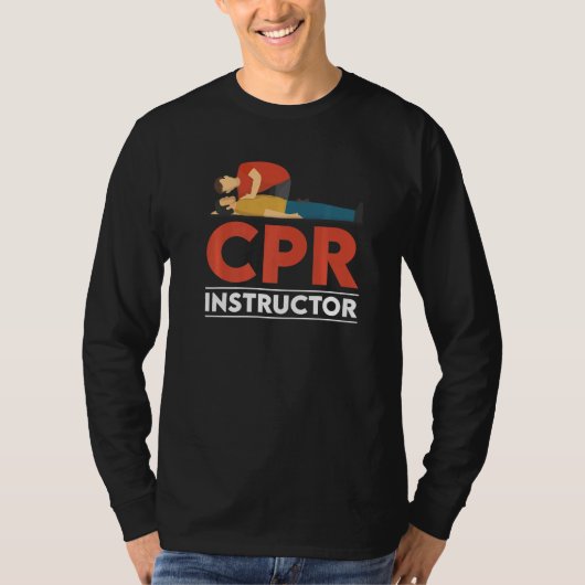 T-shirt Certified CPR Instructor Outfit First Aid AED Trai (Devant)