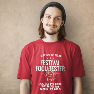 T-shirt Certified Festival Food Tester Funny