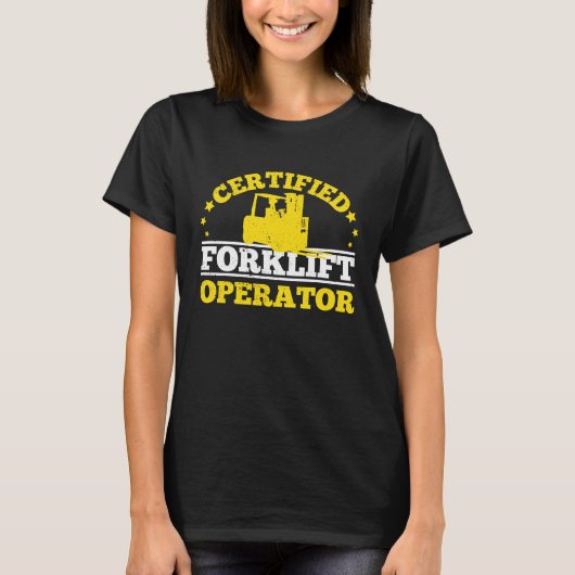 T-shirt Certified Forklift Operator (Devant)