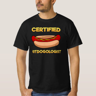 T-shirt Certified Hotdogologist Hotdog Hot Dog