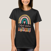 T-shirt Certified Medical Assistant CMA Groovy Retro Rainb (Devant)