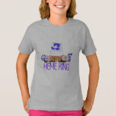 T-shirt Certified Meme King Cat (Devant)