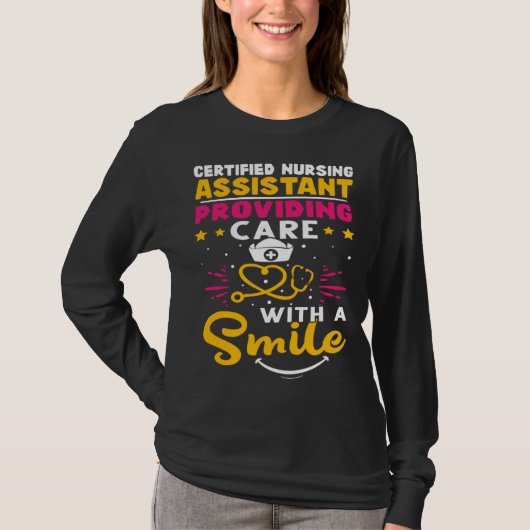 T-shirt Certified Nursing Assistant Providing Care with a  (Devant)