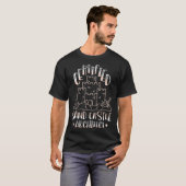 T-shirt Certified Sand Castle Architect Modeling Sand (Devant entier)