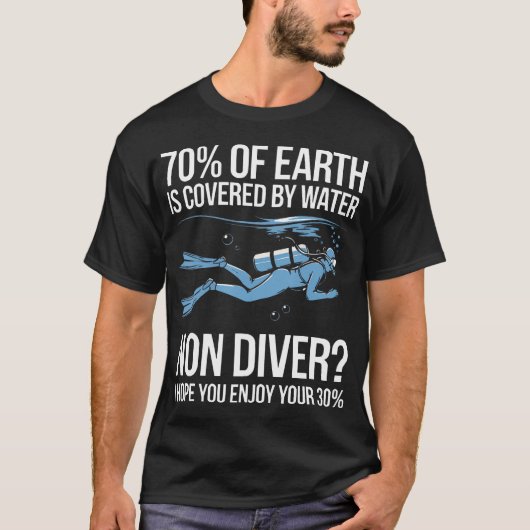 T-shirt Certified Scuba Diver Marine Dive Underwater Scuba (Devant)